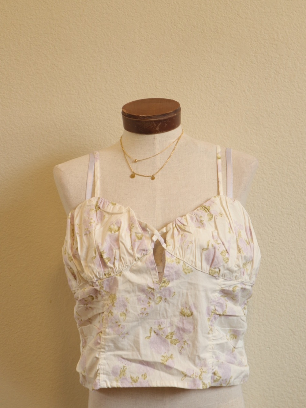 ASOS  Boho Floral Ruched Cami - size 14